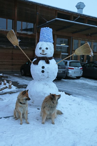 IMG_1789.jpg - Huch - der ist aber ganz schön gross, der Schneemann!