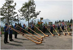 Alphörner auf der Rigi